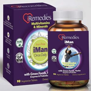 I REMEDIES I MAN MULTIVITAMINS & MINERALS 90 VAGETARIAN TABLETS