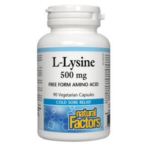 NATURAL FACTORS L-LYSINE 500 MG 90 VEGETARIAN CAPSULES NATURAL FACTORS L-LYSINE 500 MG 90 VEGETARIAN CAPSULES