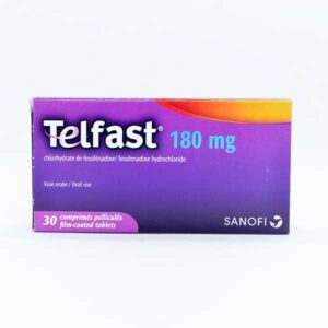 TELFAST 180 MG TABLET 30'S TELFAST 180 MG TABLET 30'S