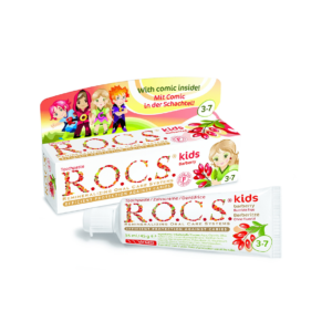 R.O.C.S Kids Bubble Gum 45 g. 4-7 Years Old Barberry