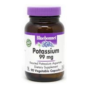BLUEBONNET POTASSIUM 99MG 90 VEGETABLE CAPSULES BLUEBONNET POTASSIUM 99MG 90 VEGETABLE CAPSULES