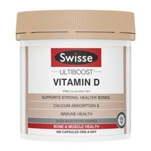 SWISSE VITAMIN D3 1000 IU 400 CAPSULES