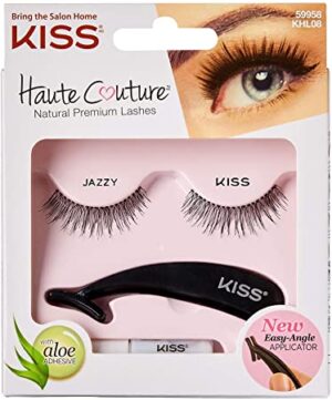 KISS Haute Couture Eyelashes With Applicator, KHL08, Jazzy, 1 Pair KISS Haute Couture Eyelashes With Applicator, KHL08, Jazzy, 1 Pair