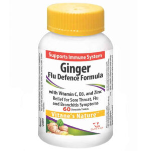 Vitane Nature Ginger Flu Defence Formula 60 Chewable Tablets Vitane Nature Ginger Flu Defence Formula 60 Chewable Tablets