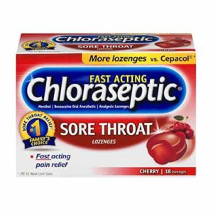 Chloraseptic Sore Throat Cherry 18 Lozenges