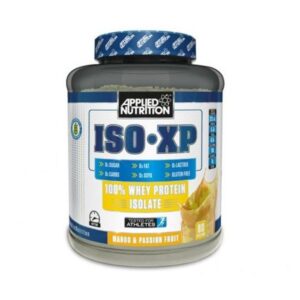 ISO-XP is a high protein supplement with sweetener and by far the cleanest and highest quality Whey Protein Isolate available, with only 0.1g Lactose per 25g serving. Basically, there is no other protein, anywhere, which exceeds this level of clinical protein per 100g ratio – with 23.4g of protein per 25g serving. ISO-XP is made from exceedingly fresh EU, sweet dairy whey that is isolated and then sprays dried. ISO-XP has NO SOY added and instead uses Sunflower Lecithin as the Emulsifier.