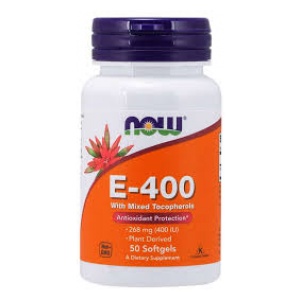 Now Natural E-400 50 Softgels