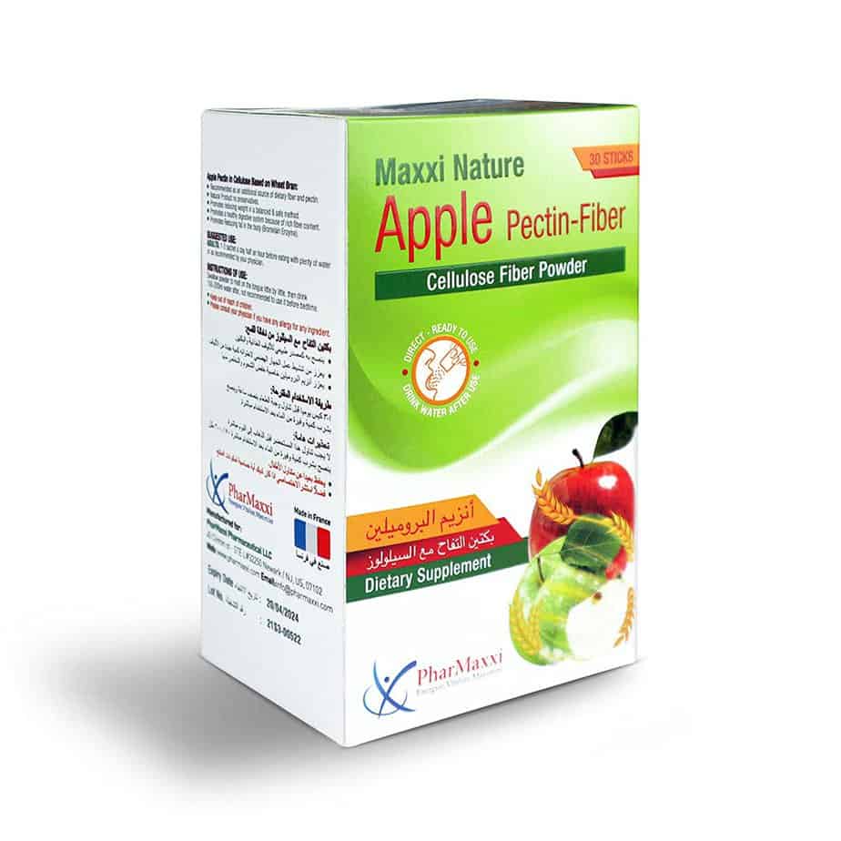 MAXXI NATURE APPLE PECTINFIBER 30 STICKS Shefaa pharmacy