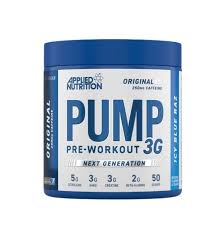 Applied Nutrition Pump 3g, Orginal Pre-Workout Ice Blue Raz 375G